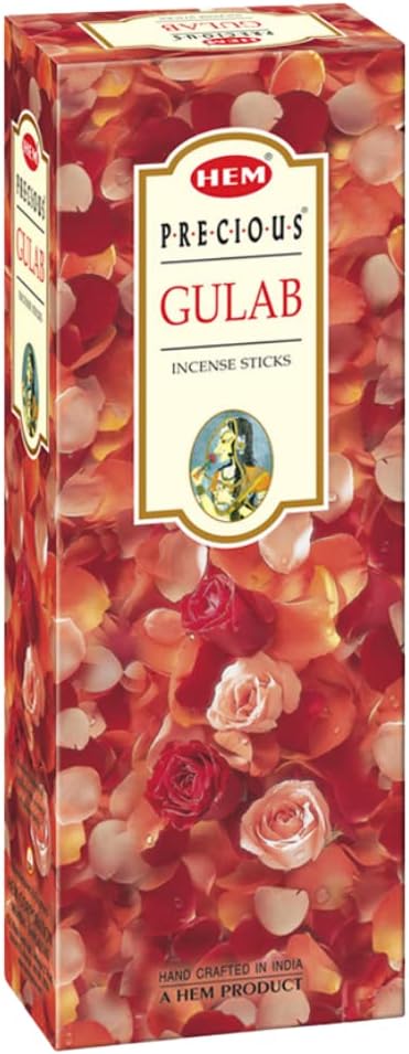 HEM Precious Gulab Incense Sticks - 120 Sticks Total