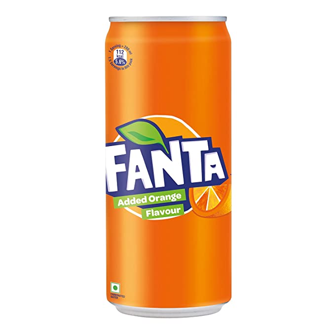Fanta Soda Can, 300ml (Indian)