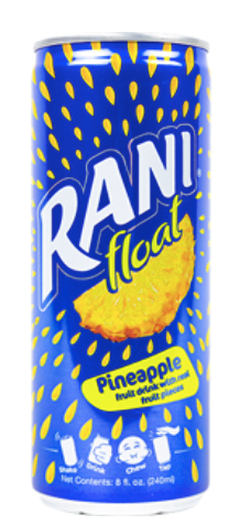Rani Float Pulp Juice, Pineapple, 8 fl.oz