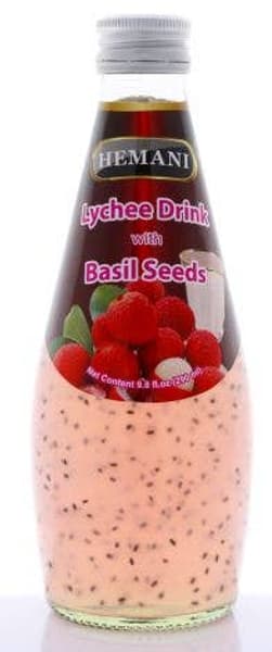 Hemani Lychee Drink with Basil Seed 290ml