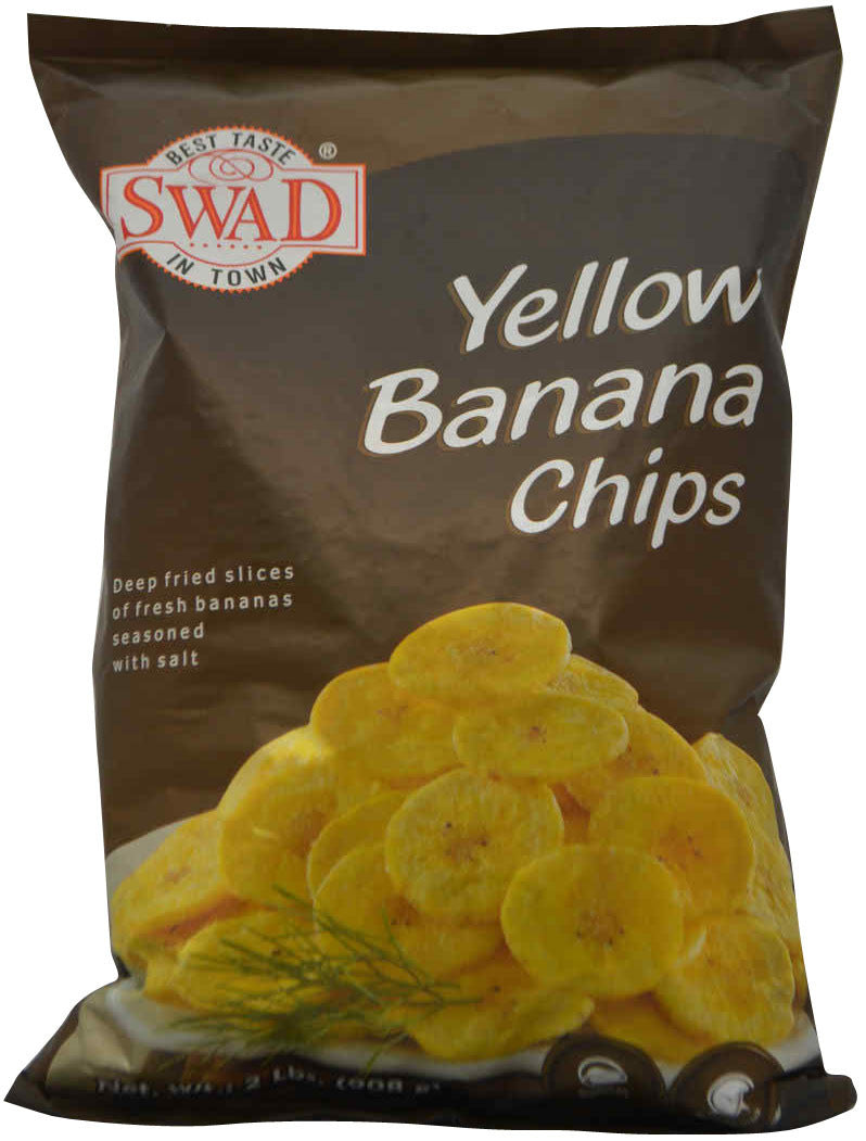 Swad Yellow Banana Chips, (Various Sizes Available)