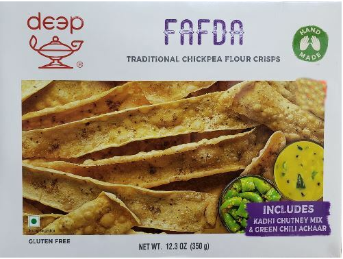Deep Fafda  (Traditional Chickpea Flour Crips) 12.3 oz (350g)