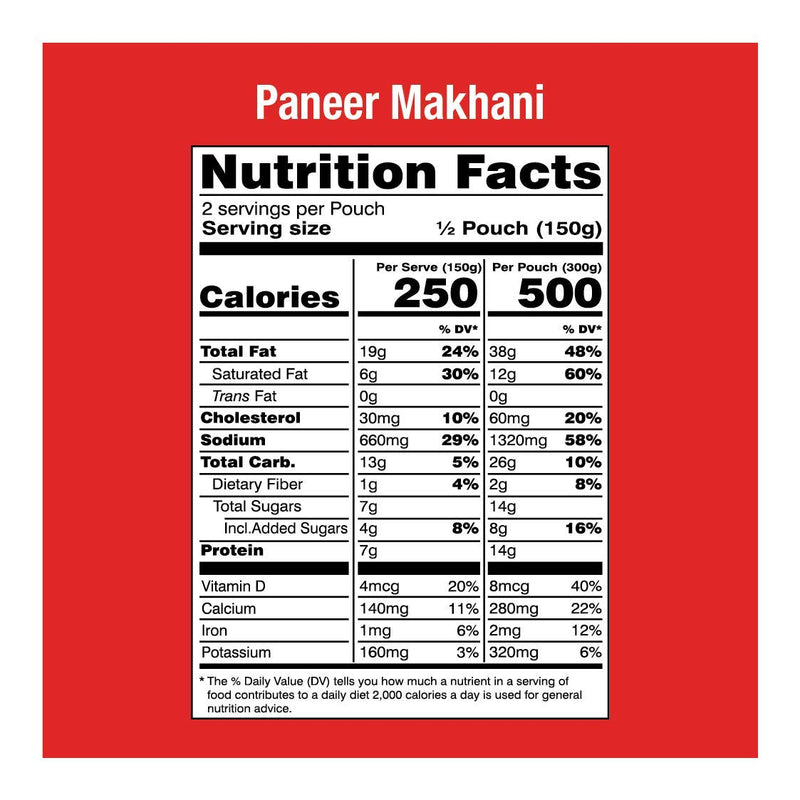 MTR Ready to Eat - Paneer Makhani 10.58oz (300g)