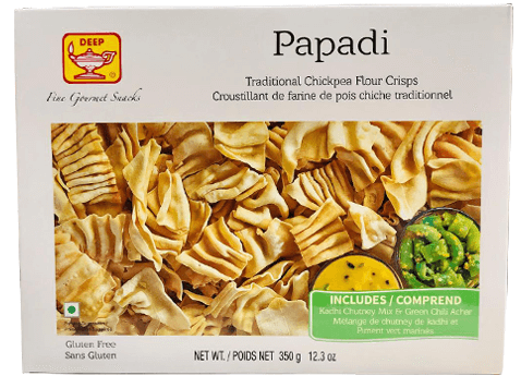 Deep Papadi (Traditional Chickpea Flour Crisps), 12.3oz, (350g)