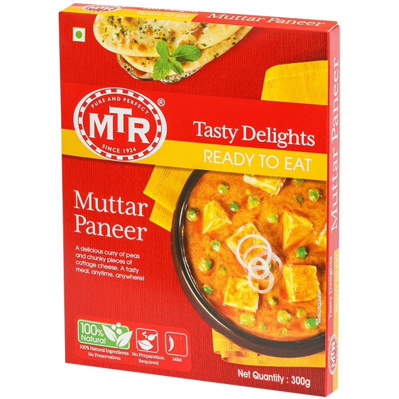 MTR Ready to Eat - Muttar Paneer, 10.5oz (300g)