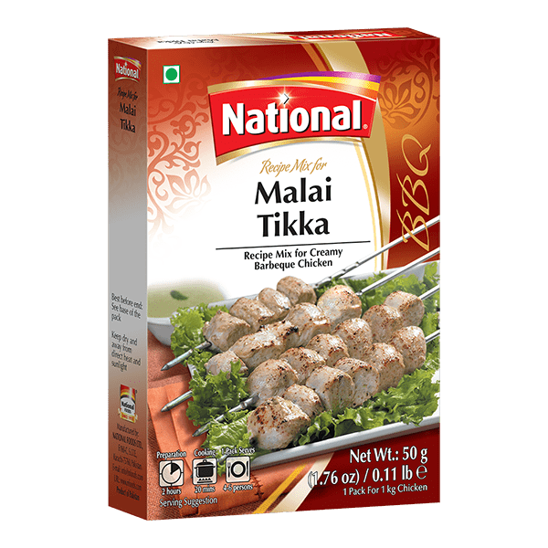 National Malai Kebab Recipe National Reshmi Kabab Masala Mix (50gms) – - Main Image