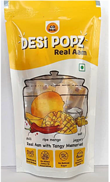 Go Desi Popz Real Aam Candy, (10pc)