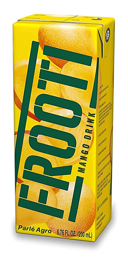 Frooti Mango Drink, Mango Juice Tetra Pack - 200ml (6-Pack)