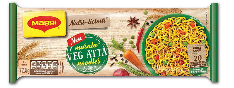 Maggi Masala Vegatable Atta Noodles (Various Sizes Available)