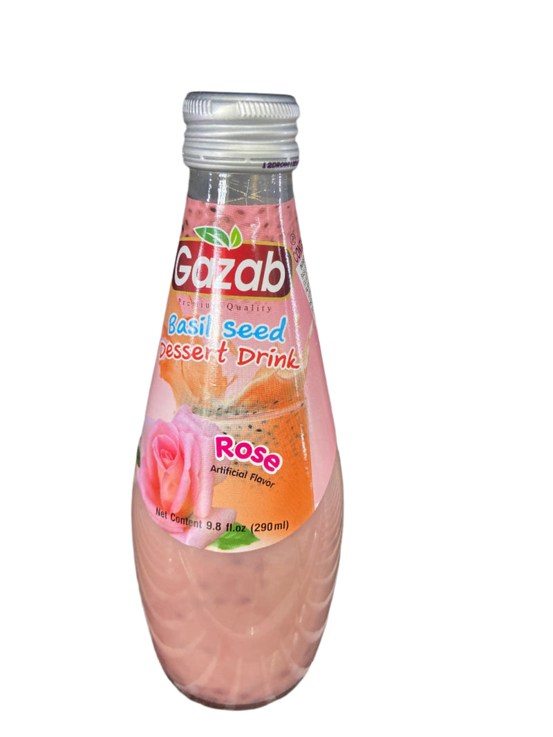 Gazab Basil Drink - Rose Milk 290ml