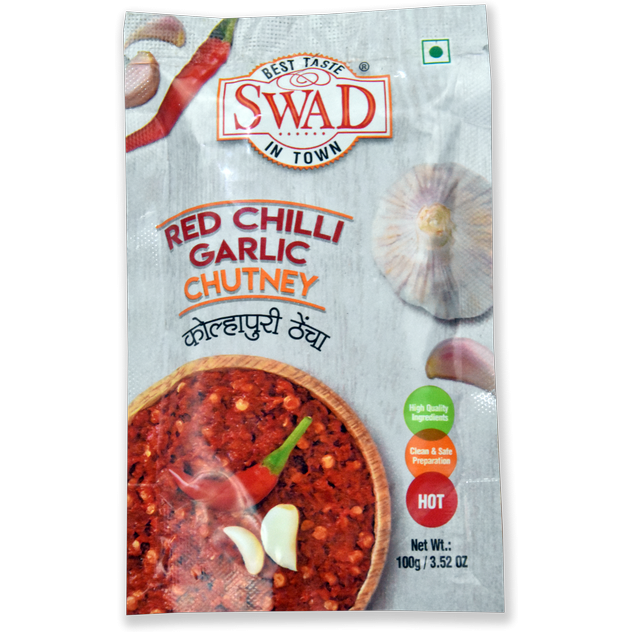 Swad Red Chili Garlic Chutney 3.5oz (100g)