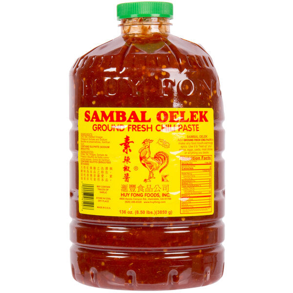 Sambal Oelek, Ground Fresh Chili Paste, 8.50lb