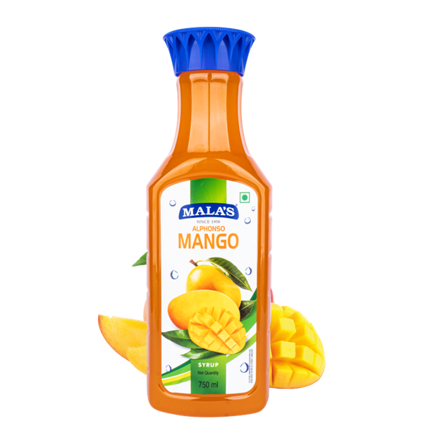 Mala's Alphonso Mango Syrup Bottle - 750ml