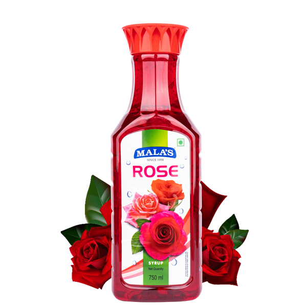 Mala's Rose Syrup Bottle - 750ml