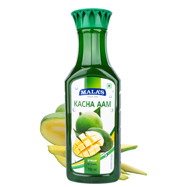 Mala's Kacha Aam Syrup Bottle - 750ml