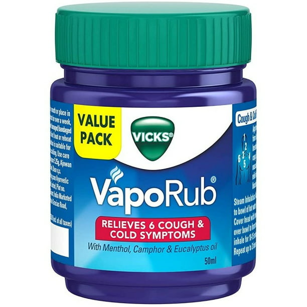 Vicks Vaporub, Relief From Cold, 50ml (Indian)