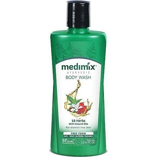 Medimix Ayurvedic 18 Herbs w/Natural Oils Body Wash, 300ml
