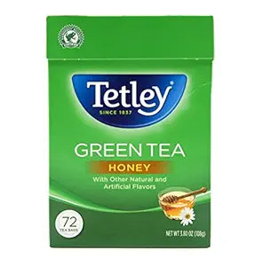 Tetley Green Tea (Honey) 72 Tea Bags 108gm