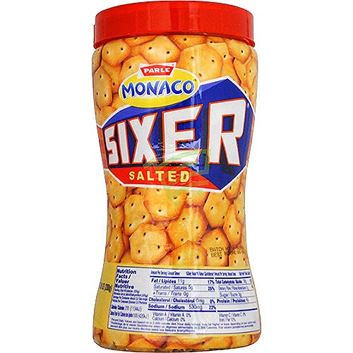 Parle Monaco Sixer, Salted Crackers, 7oz