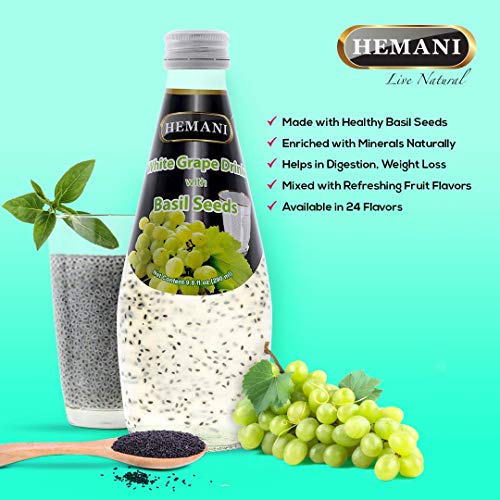 Hemani White Grape Drink with Basil Seed 290ml