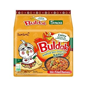 Samyang Buldak Curry Hot Chicken Flavor Ramen, 4.94oz, 5 pack