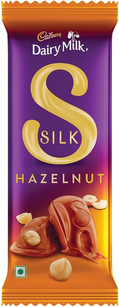 Cadbury Dairy Milk Silk Hazelnut Chocolate Bar, 60 Gram