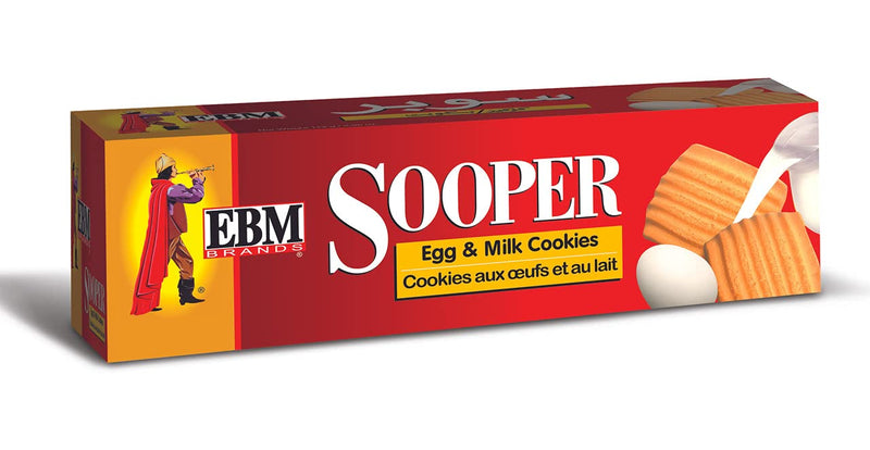 EBM Sooper Egg & Milk Cookies, 112g