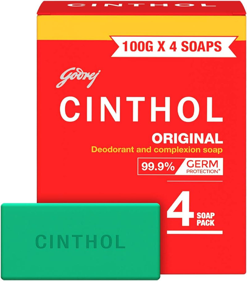 Godrej Cinthol Original Soap, (Pack of 4)