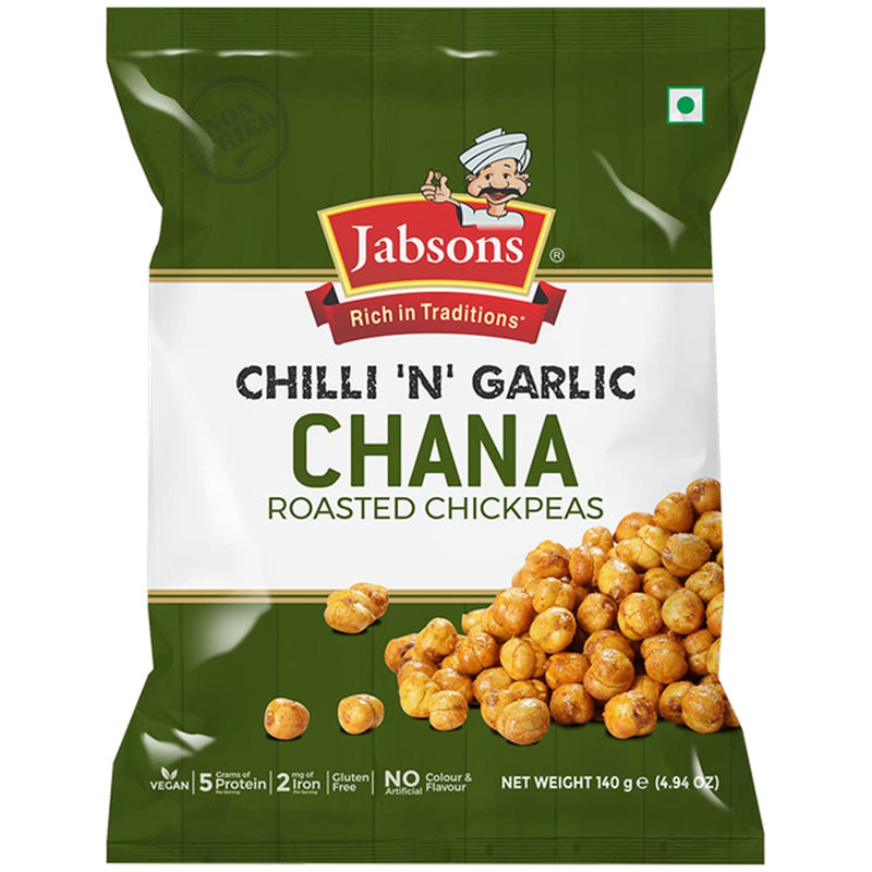 Jabson's Chilli N' Garlic Chana, 140g