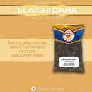 TAJ Cardamom Seeds (Decorticated Cardamom), 3.5oz (100g) Pouch