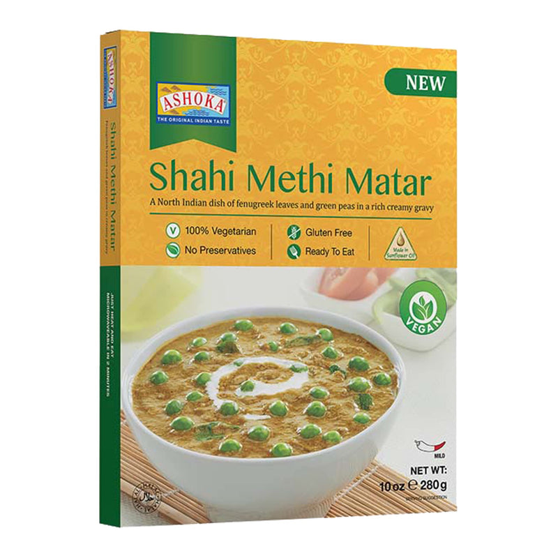 Ashoka RTE Shahi Methi Matar (Vegan) Curry 280g