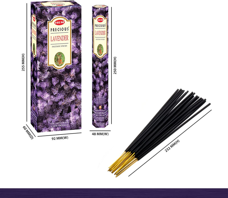 HEM Precious Lavendar Incense Sticks - 120 Sticks Total
