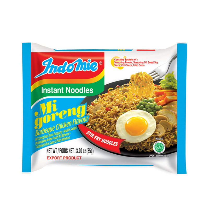 Indomie Mi Goreng Barbeque Chicken  Noodles, Halal Certified,  85g