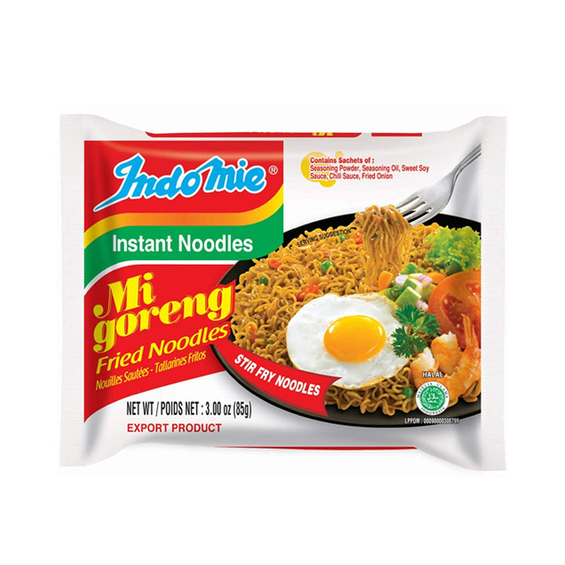Indomie Mi Goreng Instant Stir Fry Noodles, Halal Certified, Original Flavor