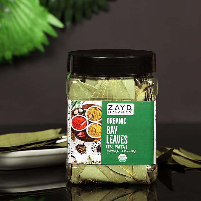 Zayd Organics Bay Leaves, 50g (Jar)