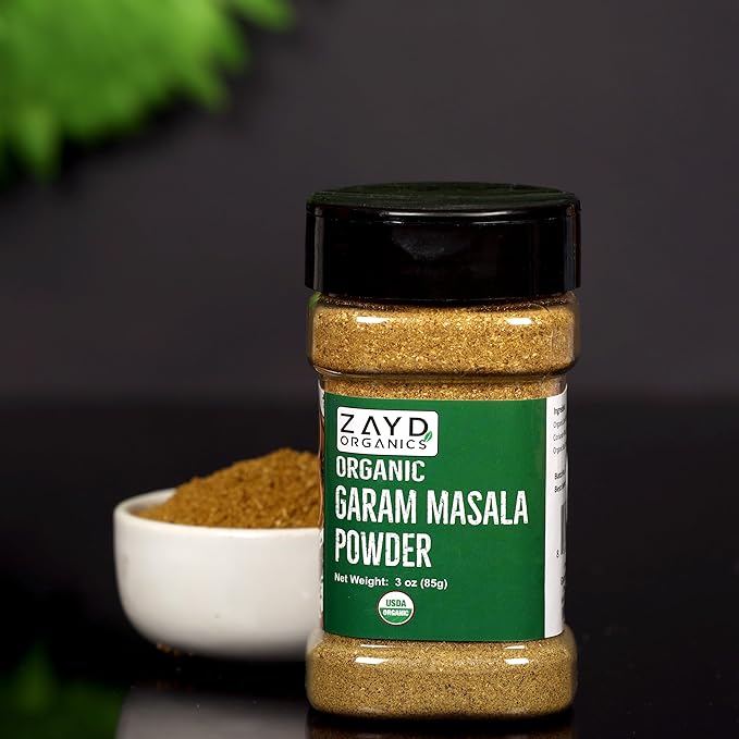 Zayd Organics Garam Masala Powder, 3oz (Jar)