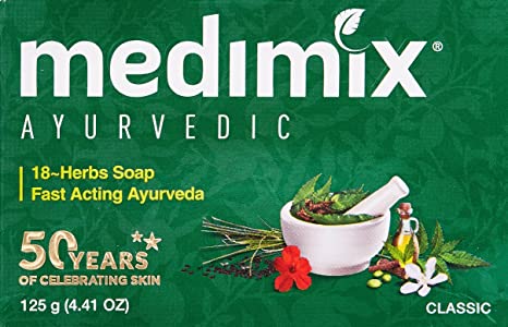 Medimix Ayurvedic 18 Herbs w/Natural Oils Soap, 125g