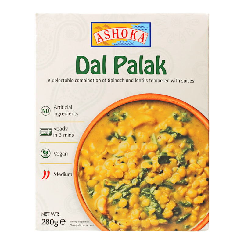 Ashoka RTE Dal Palak (Vegan) Curry 280g