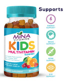 Mina Halal Kids Vitamins Gummies, 90-Count