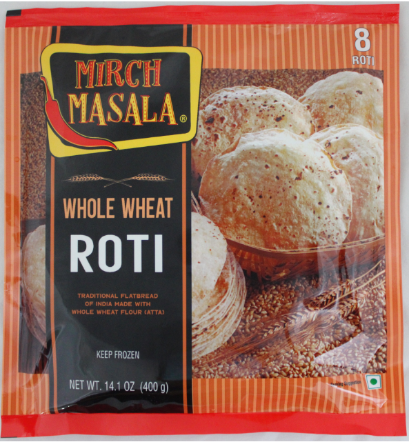 Mirch Masala Whole Wheat Roti, 8pcs
