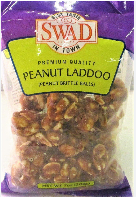 Swad Peanut Laddoo Peanut (Chikki) Brittle, 14oz (400g)