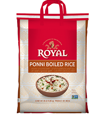 Royal Ponni Boiled Rice, 20lbs