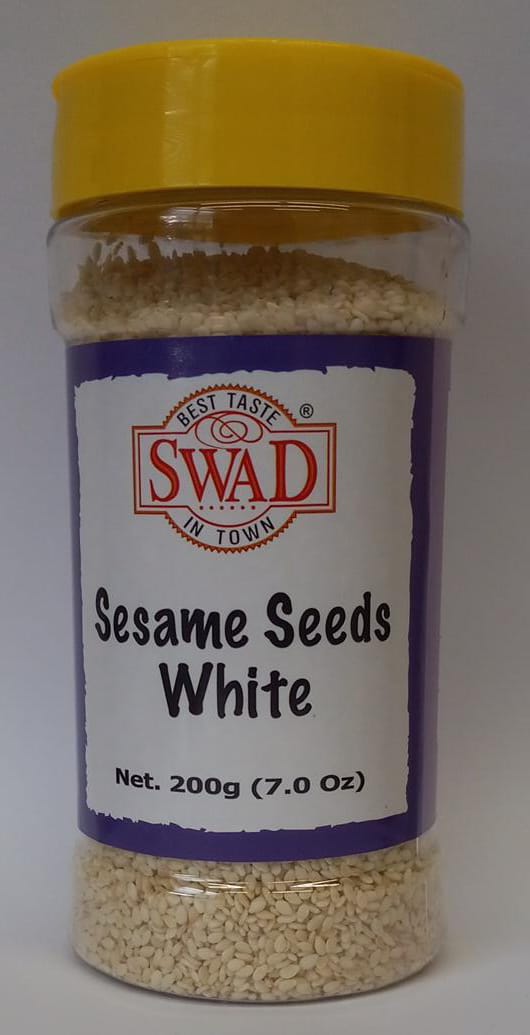 Swad Sesame Seeds,  White -Bottle, 7oz (200g)