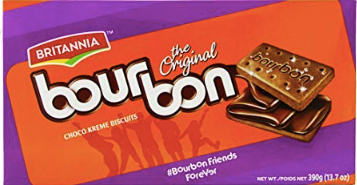 Britannia the Original Bourbon Chocolate Flavoured Cream Biscuits, 13.7Oz., 390g