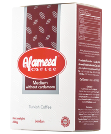 Al Ameed Medium Roast Ground Coffee, 8oz