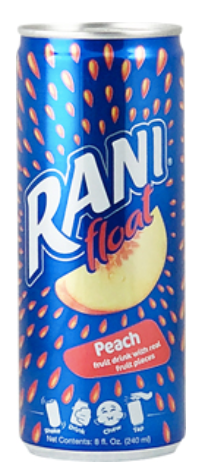 Rani Float Pulp Juice, Peach, 8 fl.oz