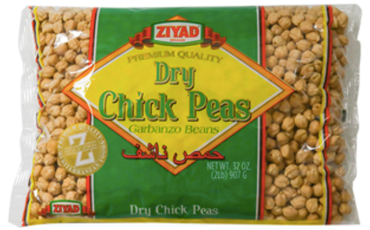 Ziyad Dry Chickpeas, Garbanzo Beans, 32oz