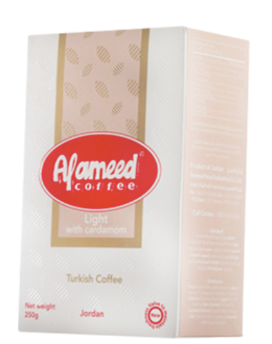 Al Ameed Light Coffee w/Cardamom Ground Coffee, 8oz