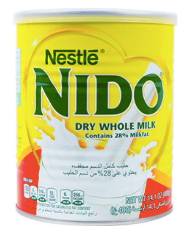 Nestle Nido Milk Powder, Holland, 14oz  (396g)