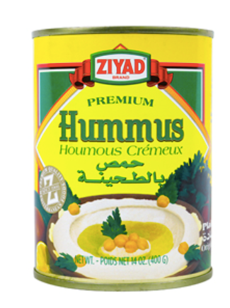 Ziyad Premium Hummus with Tahini Sauce, Chick Pea Dip, 14oz